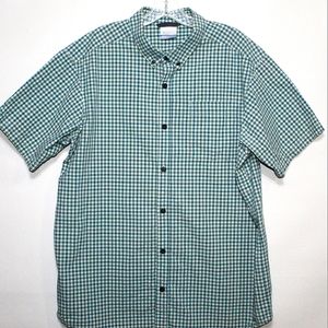 Men's Columbia Short Sleeve Button-Up Large